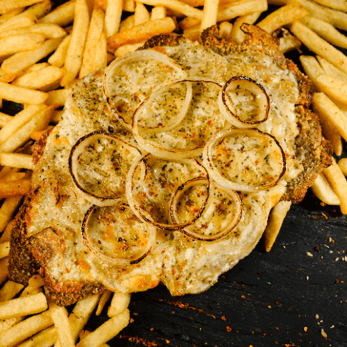 Milanesa fugazetta xl con guarnición