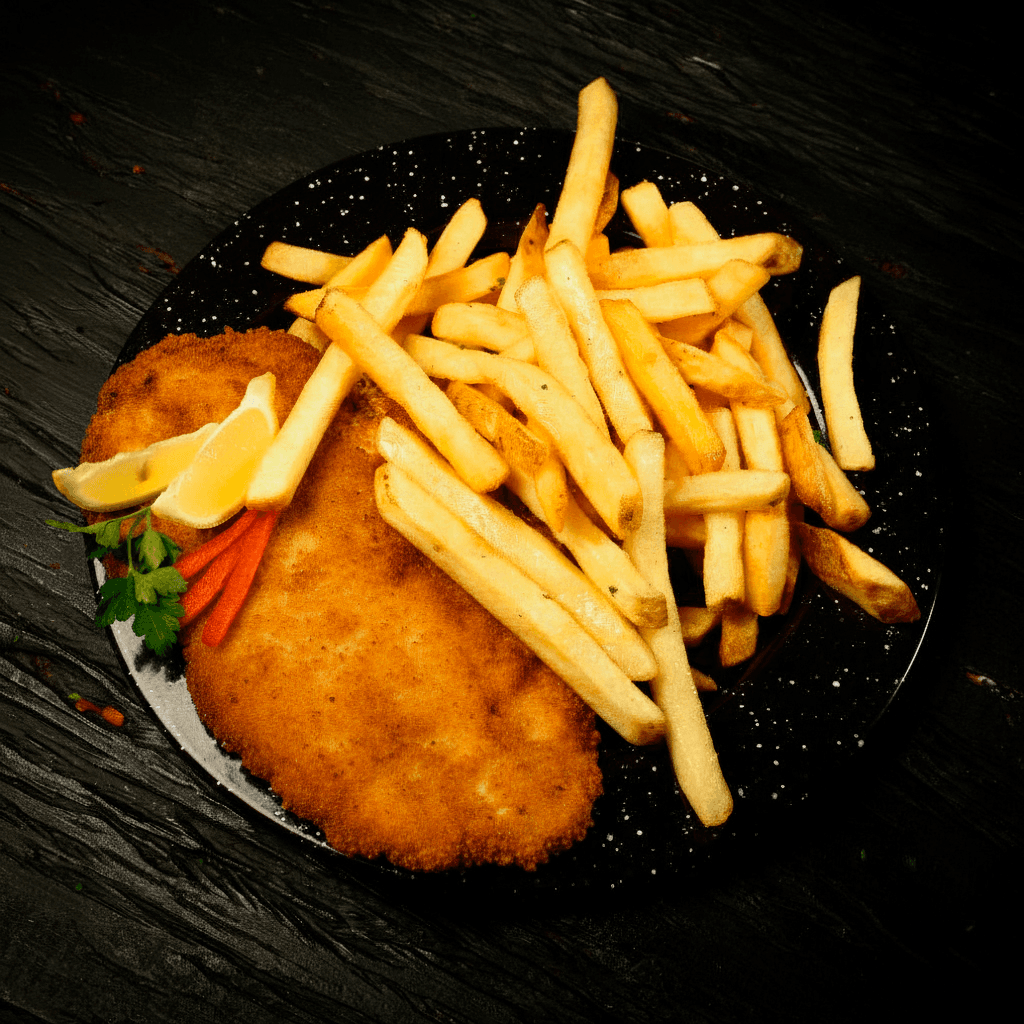 Suprema de pollo con guarnición