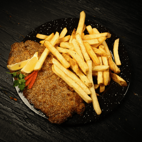 Milanesa de ternera xl con guarnición