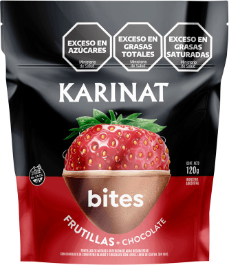 Bites frutilla con chocolate karinat