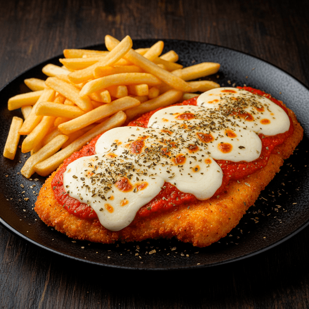 Suprema napolitana con guarnición